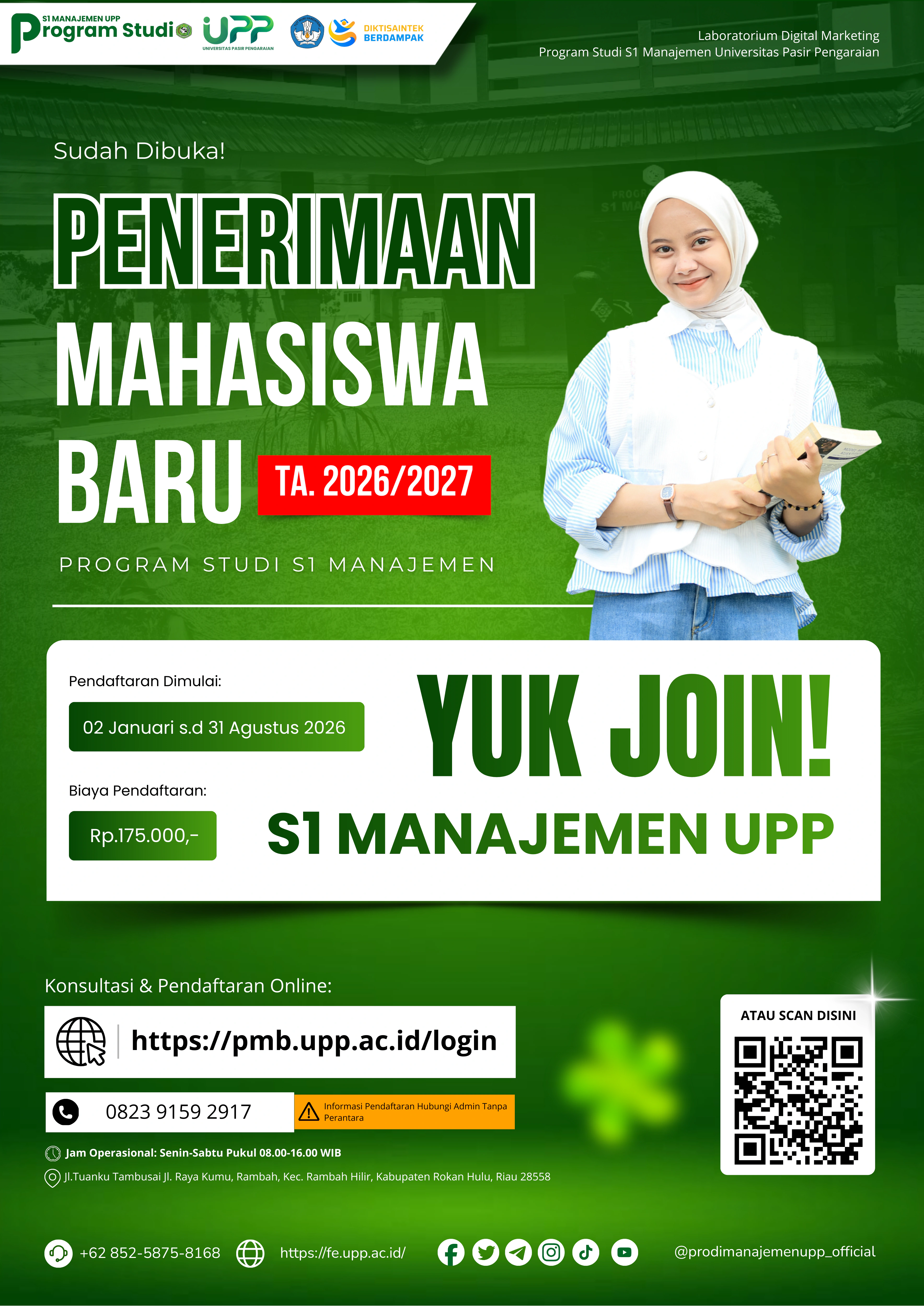 PMB S1 MANAJEMEN UPP 2026